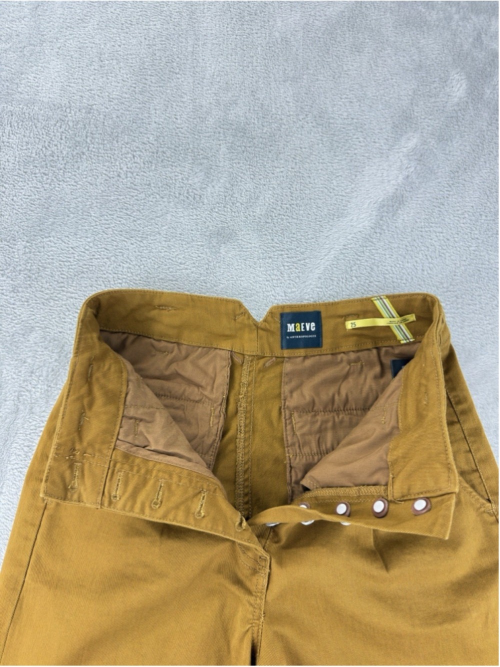 Maeve Anthropologie Women's High Waisted Pleated Wide Leg Pant Size 25 30 - Picture 6 of 15